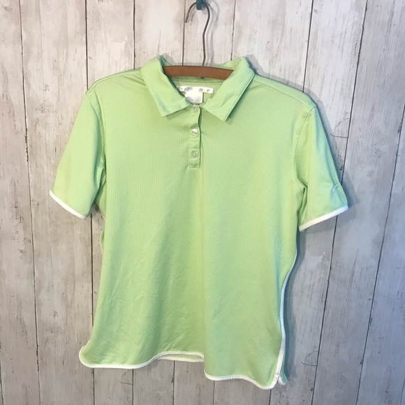 Green Nike Golf Button Up Shirt Size Medium - Picture 2 of 7